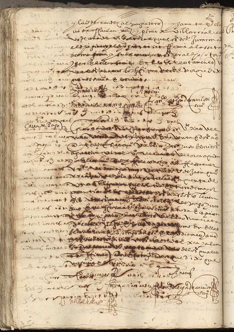Carta de pago y finiquito de Agustín Vidal, vecino de Lorca, a favor de Domingo Martínez de Tévar, vecino de Jaen, por la venta de unos machos.